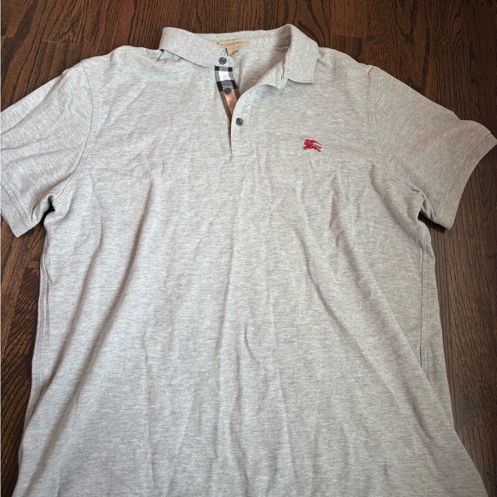 Burberry Grey Polo Tshirt | XL